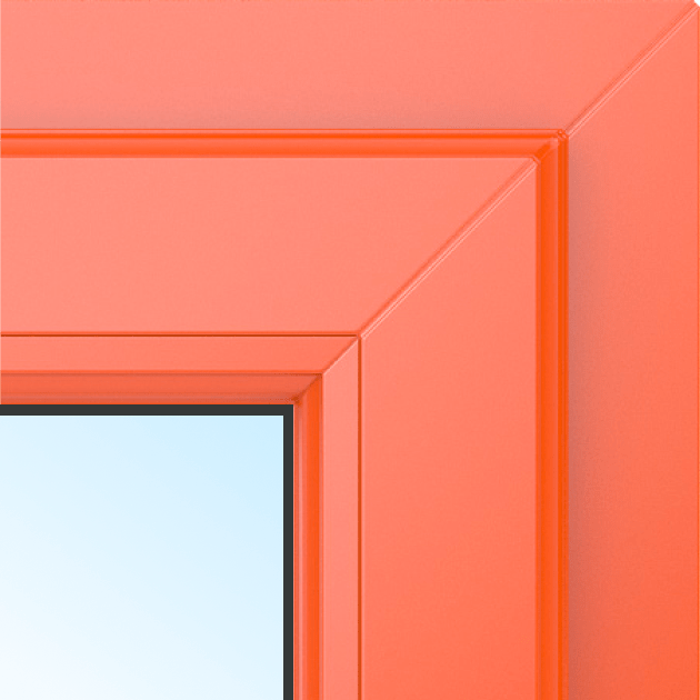 Пластиковая дверь в цвете покраски 9